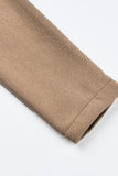 Casacos sólidos casuais de manga comprida regular (6 cores)