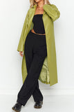 Elegant College Solid Turn-back Collar Outerwear(3 Colors)