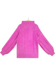 Suéteres casuais de gola alta de cor sólida de rua (5 cores)