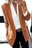 Casual Street Solid Turndown Collar Outerwear(6 Colors)