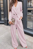 Casual Work Solid Pocket Conventional Collar Long Sleeve Two Pieces(3 Colors)