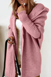 Street Solid Asymmetrical Solid Color Hooded Collar Cardigans(15 Colors)