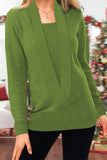 Solide Patchwork-Pullover mit V-Ausschnitt (9 Farben)