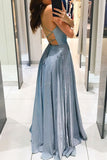 Celebrities Elegant Solid Backless V Neck Princess Dresses(3 Colors)