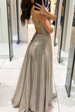 Celebrities Elegant Solid Backless V Neck Princess Dresses(3 Colors)