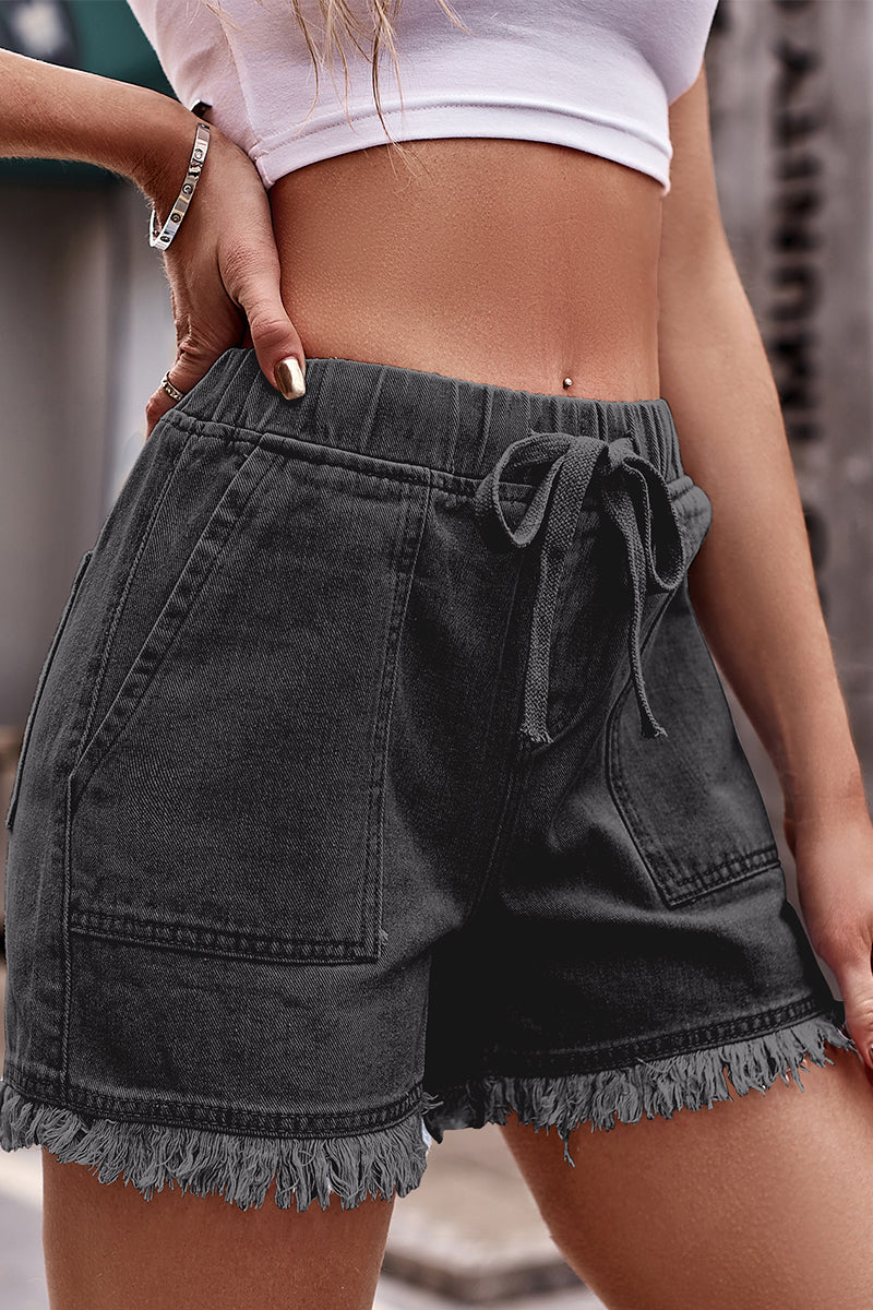 Casual Street Solid Pocket Frenulum Straight Mid Waist Solid Color Bottoms(9 Colors)