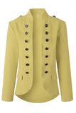 Solid Buttons Turn-back Collar Outerwear(7 Colors)