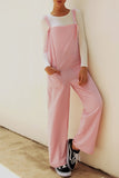 Casual Solid Make Old Patchwork Square Collar Loose Jumpsuits (5 Farben)