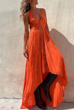 Sexy Urlaubskleid mit geometrischem Frenulum-Sling-Kleid (6 Farben)