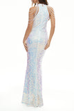Elegant Formal Gradual Change Zipper Mandarin Collar Evening Dress Dresses(4 Colors)