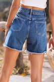 Shorts jeans retos de cintura alta casual sólido Make Old