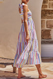 Vestidos estampados com alças finas fashion street dot patchwork (22 cores)