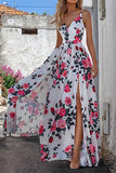 Sexy Elegant Floral Patchwork V Neck Printed Dress Dresses