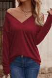 Sexy Simplicity Solid Buttons V Neck Tops(8 Colors)