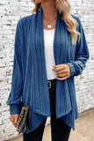 Casual Solid Asymmetrical Cardigan Collar Outerwear(6 Colors)