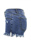 Shorts jeans com zíper fly sem mangas com zíper médio patchwork dividido liso reto