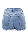 Shorts jeans com zíper fly sem mangas com zíper médio patchwork dividido liso reto